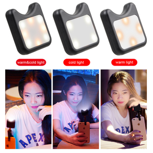 Téléphone lentille 2in1 avec Led Remplir lumière Lentille <span class=keywords><strong>Selfie</strong></span> Lentille de La Lumière - Product Image 1