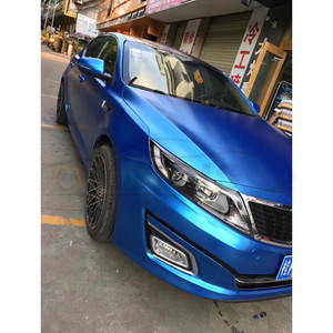 ONDIS 1,52x18M Air Free Excelente Envoltura mate para automóvil Blue Chrome Satin PVC Body Vinyl Wrap - Product Image 3