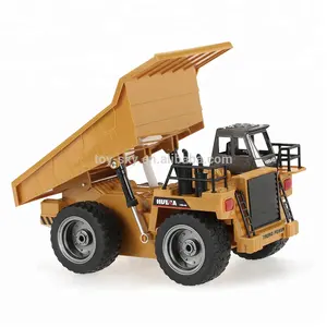 HUINA 1540 <span class=keywords><strong>1</strong></span>:18 2.4กรัม6CH RCอัลลอยรถบรรทุกเสริมโลหะผสมหมุนรถขุดRCรถวิศวกรรมของเล่น - Product Image 1