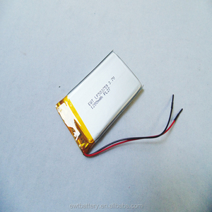 Şarj edilebilir Uzun Çevrim ömrü 503759 3.7 V 1200 mah düz cep lityum iyon için 053759 <span class=keywords><strong>lipo</strong></span> Li-Polimer Pil E-kitap için, GPS, ORTA - Product Image 2