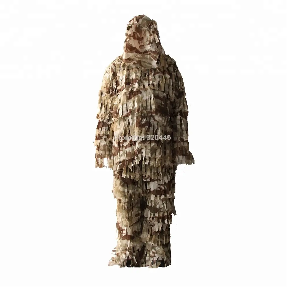 3D Ghillie Suit Camouflage Hunting Clothing Double The Leaf Suit Clothing Jacket and Pants