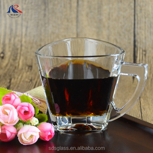 <span class=keywords><strong>Taza</strong></span> de Té de Vidrio <span class=keywords><strong>Transparente</strong></span> de 205 ml con Asa, Diseño Triangular Único para Arte Latte, <span class=keywords><strong>Taza</strong></span> de Café, <span class=keywords><strong>Taza</strong></span> de Agua, <span class=keywords><strong>Taza</strong></span> de Té de Vidrio P-100 - Product Image 5