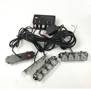 Đèn Nhấp Nháy Khẩn Cấp Gắn Lưới Tản Nhiệt Xe Hơi Màu Xanh Đỏ Hổ Phách Màu Vàng Trắng 16 Bóng 12V - Product Image 2