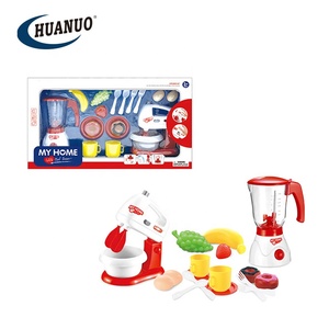 Huanuo Đồ chơi Hot Bán thiết bị nhà bếp đồ chơi trẻ em nhà bếp giả vờ chơi máy ép trái cây đồ chơi đặt - Product Image 5