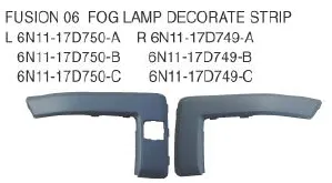 OEM 6N11-17D750-A/B/C 6N11-17D749-A/B/C FOR FORD FUSION 03-06 Auto Carフォグランプ飾るストリップ