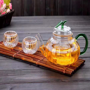 <span class=keywords><strong>Théière</strong></span> en verre vintage <span class=keywords><strong>citrouille</strong></span> directe, résistante à la chaleur, avec infuseur - Product Image 5