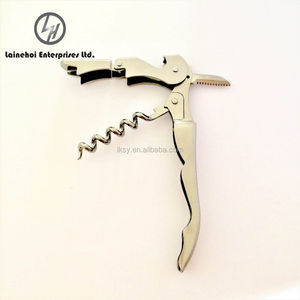 Fabricant Vente en gros Emballage personnalisé Ouvre-bouteilles multifonctions en métal argenté - Product Image 2