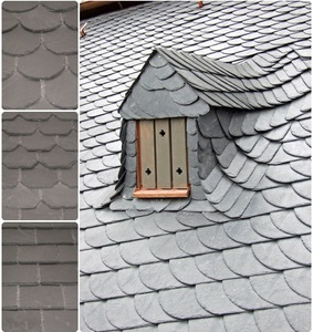 Nhà Máy Trực Tiếp Tự Nhiên Màu Đen Lợp Slate Roof Tile - Product Image 2