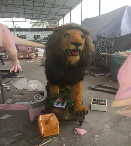 Amusement Park Wild Animal Animatronic simulation life size Lion
