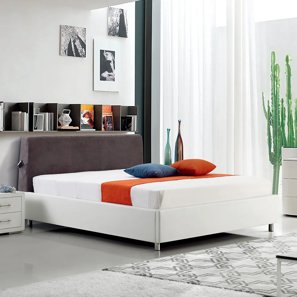 Quarto moderno design especial cama macia com dois material diferente