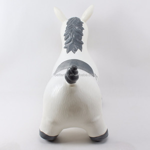 Jouet de cheval gonflable en PVC grandeur nature pour enfants sautant des animaux rebonds cheval en plastique Ride-On - Product Image 5