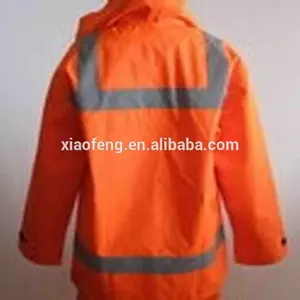 100% polyester high visibility fabric for winter safety workwear(HI-VIZ) signal wear