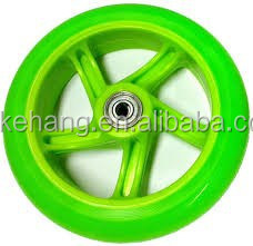 Haute qualité vert grande PU parlé roues 150 mm <span class=keywords><strong>pour</strong></span> bébé <span class=keywords><strong>poussette</strong></span> caster - Product Image 2