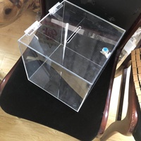 Klare Acryl-Spenden box mit Schloss