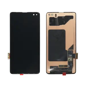 适用于SAMSUNG Galaxy S10 G9730显示屏S10 Plus G9750触摸屏数字化仪的带框架的全新原装LCD