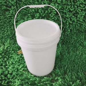 Multi-purpose Food Grade 20L <strong>White</strong> Plastic <strong>Bucket</strong> With Handle and Lid - Product Image 2