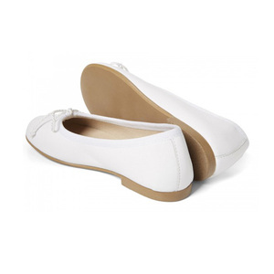 Choozii Nero Bianco Piatto Scarpe di Cuoio di Balletto Delle Ragazze Del Bambino Sveglio Slip on Semplice a Buon Mercato Molle Del Bambino Dei Pattini di Balletto con Big Bowtie - Product Image 5