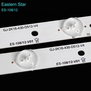 ES-108 5 pièces/ensemble GJ-2K16-430-D512-V4 de bande de rétroéclairage pour P Hilips 43PUH6101/88 TV <span class=keywords><strong>Led</strong></span> rétro-éclairage - Product Image 5