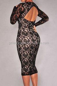 Ladies Western <strong>Dress</strong> Designs <strong>White</strong> Lace Knee Length Party <strong>Dresses</strong> on Sale - Product Image 4