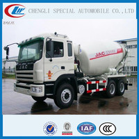 JAC 6-18m3 شاحنة خلط الخرسانة ، 6x4 أو 8x4 bacth خلاط اسمنت للحصول على أفضل بيع