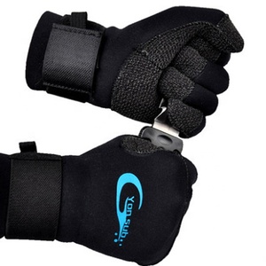 Gants de plongée sous-marine en silicone et col, 3MM, antidérapants, équipement de pêche, chasse sous-marine, réglables, noir, YQ33 - Product Image 2