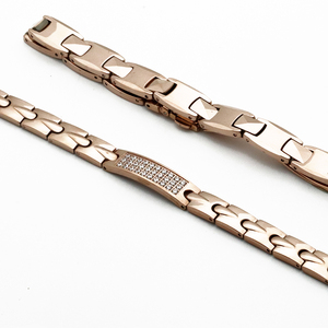 <span class=keywords><strong>Pulsera</strong></span> de acero inoxidable con logotipo personalizado para hombre y mujer, brazalete de moda, accesorios de vestir, cadenas - Product Image 6