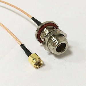 Thấp mất 50ohm N nữ vách ngăn kết nối để SMA nam cáp mở rộng rg316 RF Pigtail cáp đồng trục lắp ráp - Product Image 1