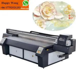 Printer UV, Mesin Cetak Ubin Keramik Digital, Printer Lilin Uv Putar Datar