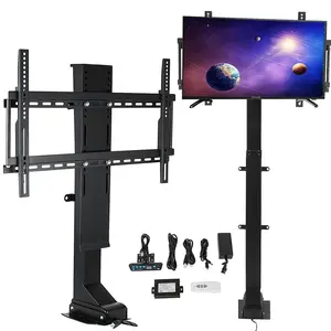 SHC330-D1000 long stroke electric telescoping tv bracket height adjustable tv stand for meeting room screen below 70"