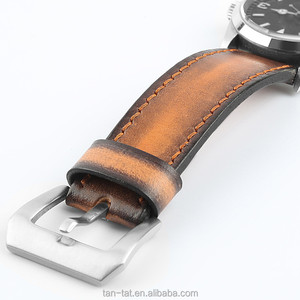Correa de reloj de cuero genuino, marca personalizada - Product Image 6