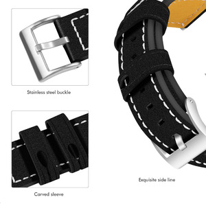 Haute Qualité Classique En <span class=keywords><strong>Cuir</strong></span> Véritable <span class=keywords><strong>Bracelet</strong></span> pour <span class=keywords><strong>Fitbit</strong></span> Versa, Montre Sangles Pour <span class=keywords><strong>Fitbit</strong></span> Versa En <span class=keywords><strong>Cuir</strong></span> Bande - Product Image 3