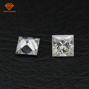 Color <span class=keywords><strong>IJ</strong></span> 4*4mm princesa corte moissanite Suelto - Product Image 5