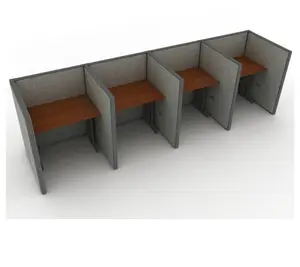 General Design Call Center Office Desk With Partition Panels