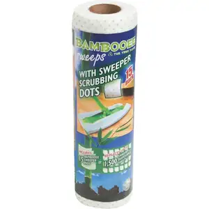 Bambooee Reusable Bamboo Towel Bamboo Sweeper Sheets with Sweeper Scrubbing Dots.Washable Reusable Rayon Towels