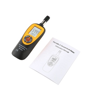 HT-96 Mini không khí kỹ thuật số Nhiệt kế ẩm kế LCD nhiệt độ độ ẩm mét Trạm thời tiết +-0.5 độ C 185*56*41mm * - Product Image 5