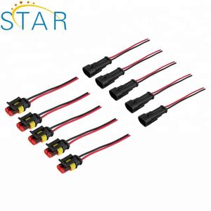 Konektor Tahan Air AMP 2 Pin 282080-1 282104-1 Kabel Harness Otomatis - Product Image 2