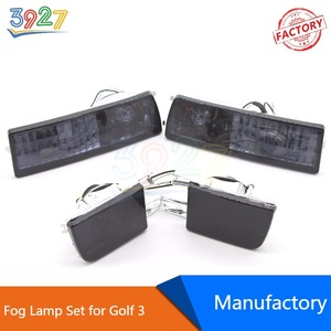 Juego de 4 <span class=keywords><strong>Faros</strong></span> <span class=keywords><strong>Antiniebla</strong></span> Delanteros Negros para Auto VW <span class=keywords><strong>Golf</strong></span> <span class=keywords><strong>3</strong></span> MK3 1991 - 1997 - Product Image 3