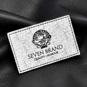 אופנה יוקרה באיכות גבוהה אופנה חם הטבעה מותאם אישית deboss סמל עור חום תווית תיקון ג 'ינס - Product Image 1