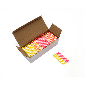 288 Cây Nến Bánh Sinh Nhật Xoắn Ốc Nhiều Màu Sắc Màu Xanh Hồng Giá Rẻ Tại Nhà Máy Trong Hộp Số Lượng Lớn - Product Image 2