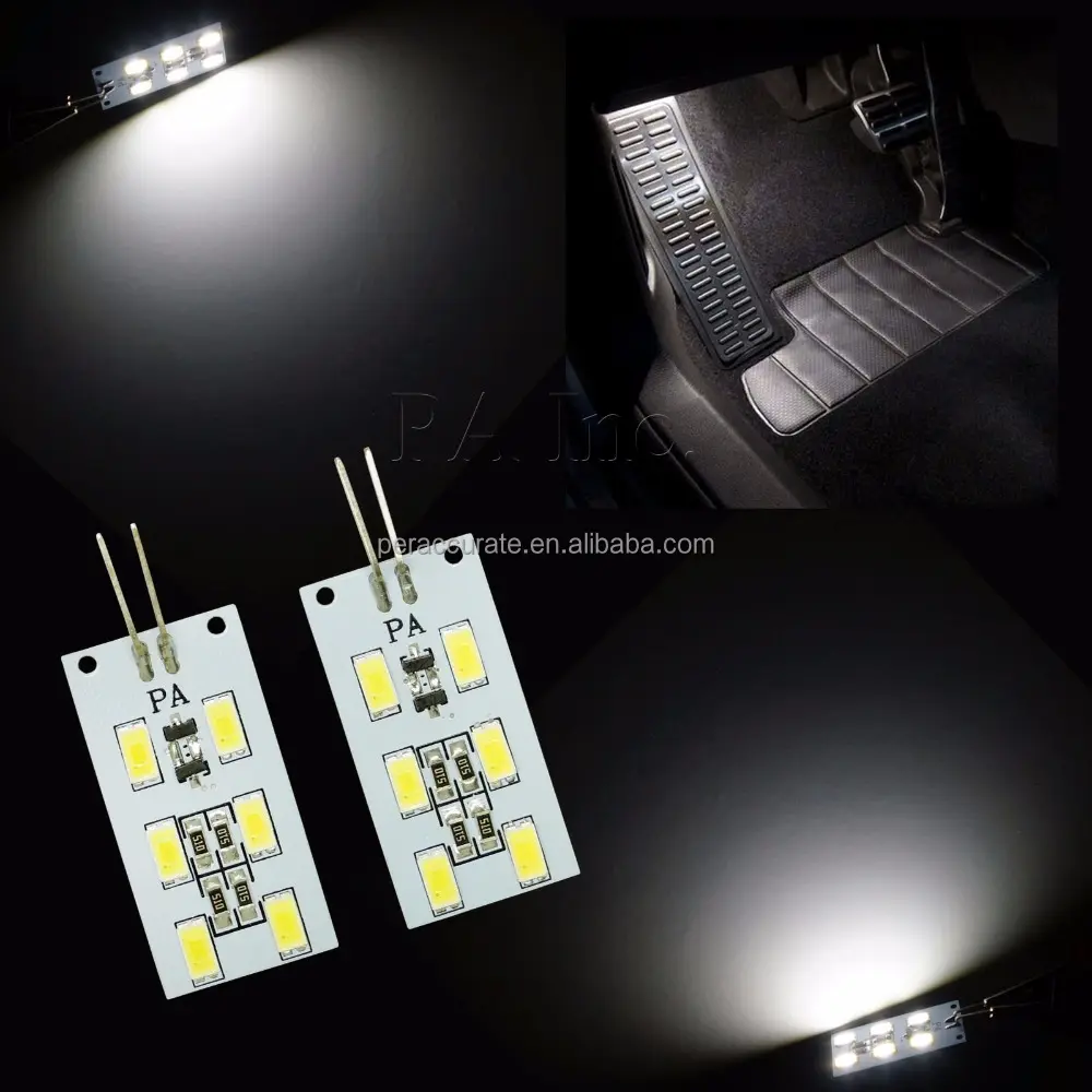 Kit de luz led para interior do carro, luz de leitura, mapa, caixa de luz, viseira de tronco, 5630 12v g4 pa, 1 peça