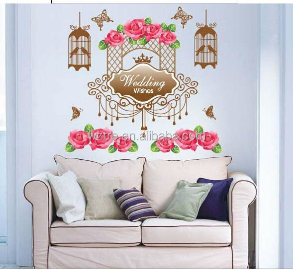 Биоразлагаемая виниловая наклейка с индивидуальным принтом, клейкая наклейка, домашняя наклейка, декоративная 3d наклейка на стену из ПВХ