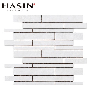 Revêtement de <span class=keywords><strong>sol</strong></span> et de mur en mosaïque de marbre ardoise mélangé à du métal - Product Image 6