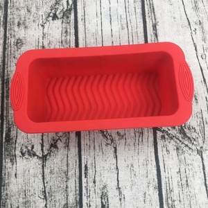 Simake Eco-Friendly Rectangle Bread Baking <strong>Mould</strong> 8" X 3.5" <strong>Silicone</strong> Cake Pan Non-Stick for <strong>Christmas</strong> Cake Microwave Dishwasher - Product Image 2