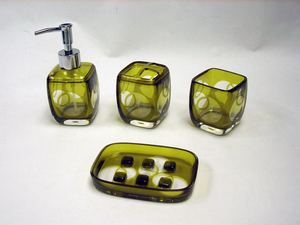 Ensemble de salle de bain en plastique Beauty Green Body Shape - Product Image 3