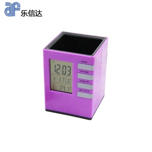 Emaf khuyến mại máy tính để bàn lịch nhựa văn phòng lịch chủ bút bàn kỹ thuật số Đồng hồ báo thức sinh viên bút đứng lịch đồng hồ - Product Image 5