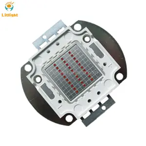 De alta potencia de 10W 20W 40W 50W 60W 70W 80W 90W 100W 200W 300W 400W 500W COB LED chip array 30W rojo 620nm 625nm 630nm hoja de datos