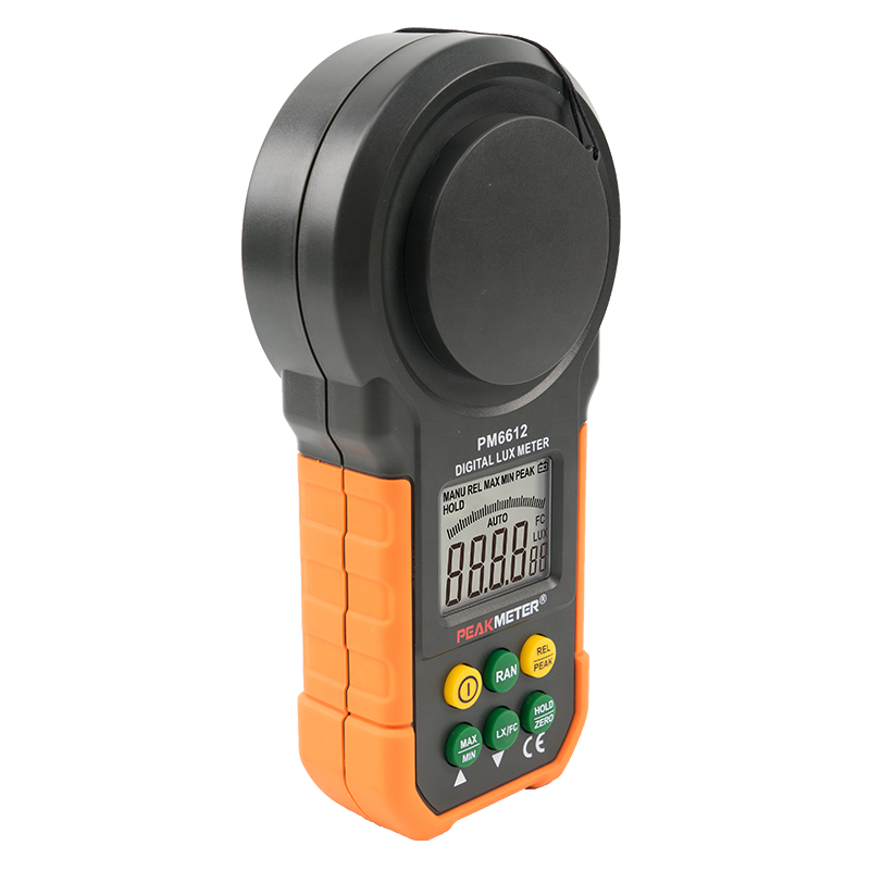 PM6612 MS6612 Multi-función 1/2 poco pantalla LCD estándar de luz Digital led tes medidor de lux precio luz fc mini lux tester