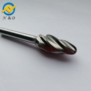 Tc כדור nosed עץ צורה סוג של F קרביד אלומה בורגים כלים עם ציפוי להסרת קרביד מהירה - Product Image 2