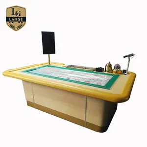 Mini Vouwen Craps Tafel Game Set Gesneden Dobbelstenen Poker Tafel met Sic Bo Shaker