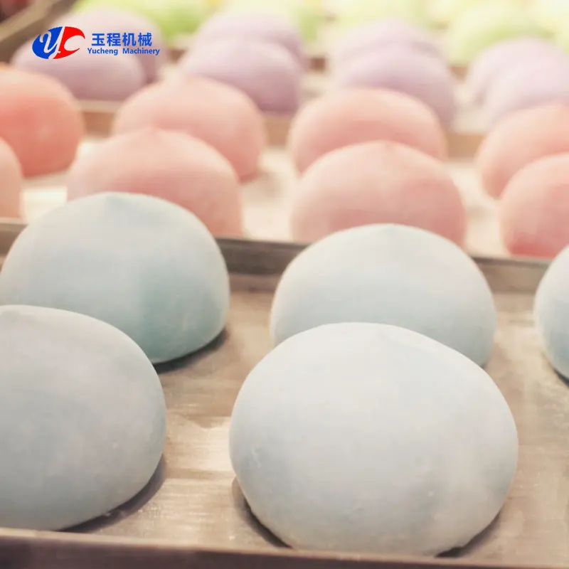 자동 달콤한 일본 쌀 케이크 Daifuku 떡 아이스크림 만드는 기계